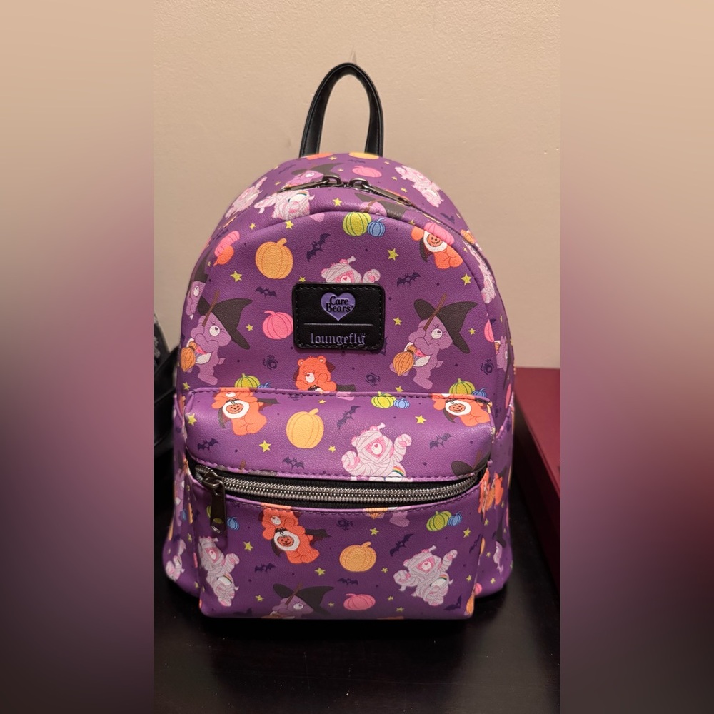 Loungefly Care Bears Purple Mini Backpack